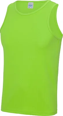 Produktbild von Just Cool JC007 | Cool Vest Tank Top Sport T-Shirt - WRAP zert. Herstellung - Farbe: Electric Green - Größe: S