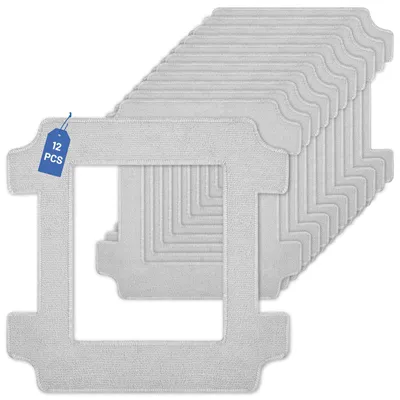 12 Mikrofaser-Reinigungstücher für Ecovacs Winbot W2S/W2S Omni