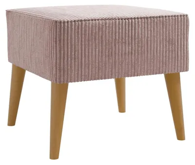 Produktbild von MIRJAN24 Fußbank Estjano Cord, Polsterbank, Polsterhocker, Stilvoll Wohnzimmer Hocker (Farbe: Poso 52)