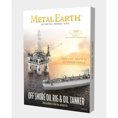 Produktbild von METAL EARTH 3D-Puzzle Bohrinsel und Tanker (Deluxe-Set)