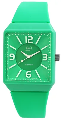 Produktbild von Q&Q 3-Zeiger Herrenuhr mit Kunststoffband, 3 bar