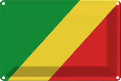 Produktbild von vianmo Blechschild 20x30 cm Kongo the Congo Flagge Fahne Wappen