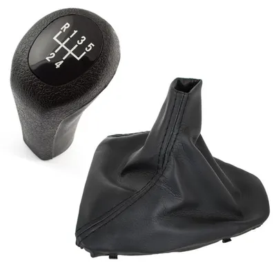 Image de Bouton de changement de vitesse + manchon de levier, cadre noir, 5 vitesses, pour BMW