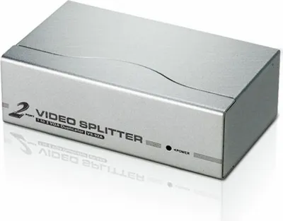 Obrázek produktu pro ATEN VS92A-AT-G, VGA, 2x VGA, 1920 x 1440 px, Stříbrná, Kov, 30 m