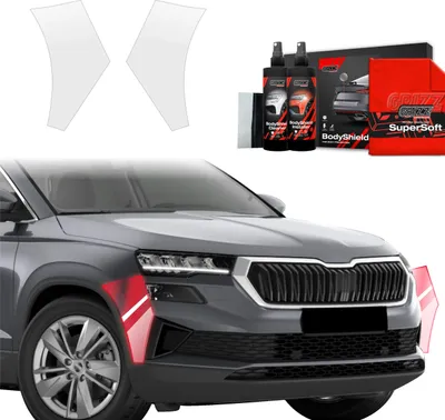 Immagine prodotto di Pellicola protettiva 2 in 1 Grizz Protector per paraurti - Skoda Karoq (2022-2025)