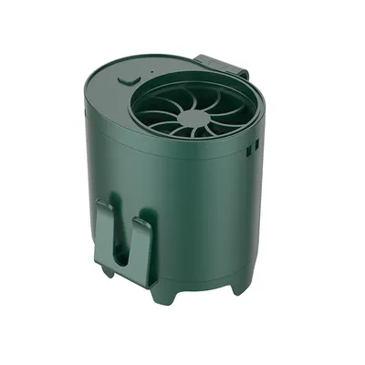 Imagen del producto de Ventilador de mano silencioso, ventilador USB multifuncional para actividades al aire libre, color verde