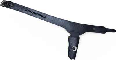Produktbild von Holstergürtel Westernholster Schwarz Leder Lederholster Holster Patronenschlaufen: 40 Inch (87-100cm) Größe: 40 Inch (87-100cm)