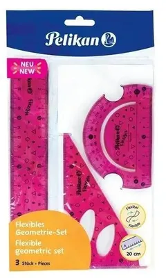 Zdjęcie produktu dla Pelikan Büro 700917 Pelikan Geometrie-Set flexible bruchsicher