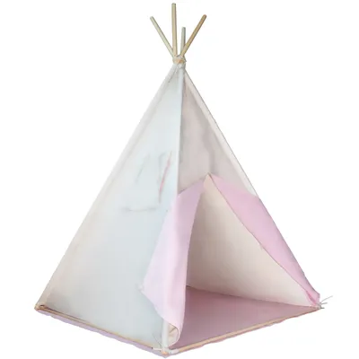 Obrázek produktu pro Dětský stan teepee s příslušenstvím, růžovo/béžový