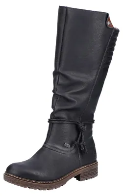 Zdjęcie produktu dla Rieker buty w dużych rozmiarach czarne Z4776-00 duże buty damskie, rozmiar:43