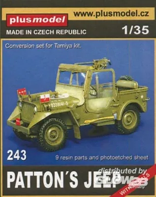 Produktbild von Plus model Patton's Jeep für Tamiya Bausatz 1:35 243