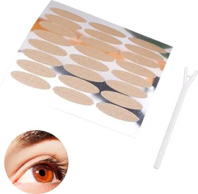 Produktbild von Schlupflider Stripes, 120 Paar Doppelte Schlupflid Tapes, Schlupflid-Tape Streifen Zum Augenlid-Lifting ohne Op, Wasserfest Augenlid Tape, Double Eyelid Lifting Tapes