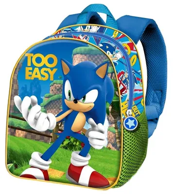 Imagen del producto de Mochila 3D de Sonic the Hedgehog, tamaño pequeño (30 cm)