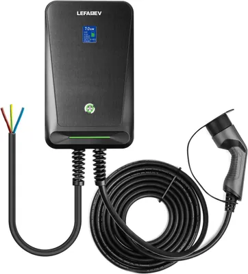 Immagine prodotto di Caricatore di Tipo 2 – Stazione di ricarica per auto elettriche e caricatore per ibride plug-in, con potenza di 7 kW e cavo di 6 metri