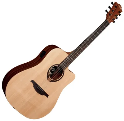 Image de LAG Tramontane T70DCE Natural Satin Guitare électro-acoustique Dreadnought