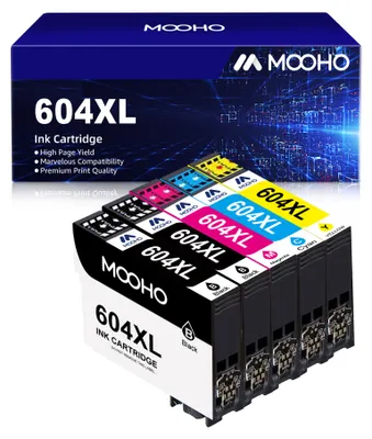 Produktbild von 5er-Pack 604 XL 604XL Patronen Kompatible für Epson XP 2205 XP 3200 XP 4200 XP 3205 XP 4205 Workforce WF 2930 WF 2935 WF 2910