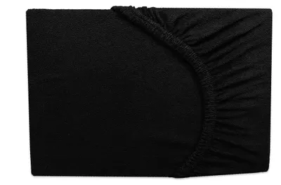 Produktbild von Frottee Spannbettlaken Schwarz  140x200 cm - 160x200 cm