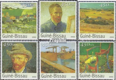Produktbild von Briefmarken Guinea-Bissau 2003 Mi 2682-2687 postfrisch Kunstwerke aus aller Welt