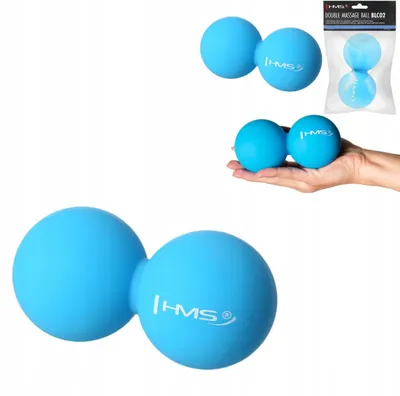 Produktbild von HMS BLC02 Blaue Doppel-Massageball 12,5 cm