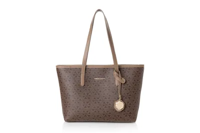 Produktbild von Vince Camuto, Taormina - Monogrammed Brown, Einkaufstasche, Braun, 100 % POLY, 32 x 11 x 24 cm