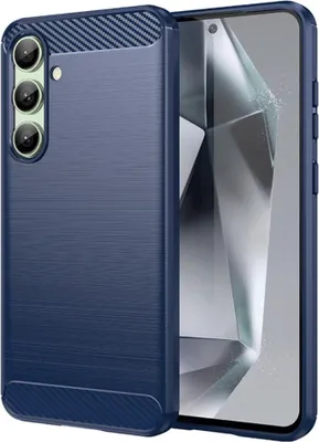 Produktbild von Samsung Galaxy S24 FE Hülle - Coverup Armor Brushed TPU Back Cover - Blau