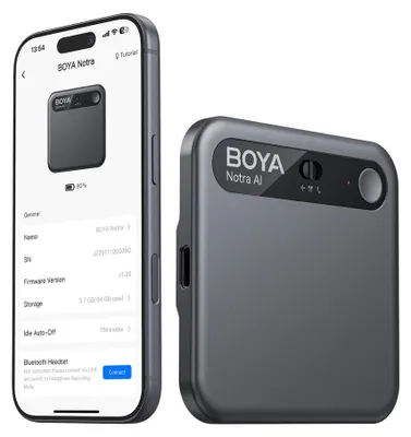 Produktbild von Boya Notra Diktiergerät KI Transkription Recorder