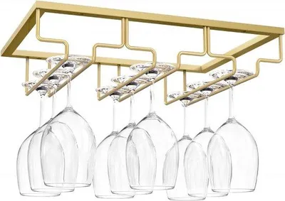 Produktbild von Famanu Weinglashalter Unter dem Schrank - Gold
