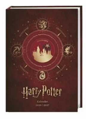 Obrázok produktu pre Kniha s 17-mesačným kalendárom Harry Potter, formát A5, rok 2027 – 17 mesiacov. Od augusta 2026 do decembra 2027