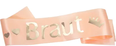 Produktbild von Oblique Unique Schärpe Braut JGA Junggesellinnenabschied Hen Party Bride to be Lachs farben