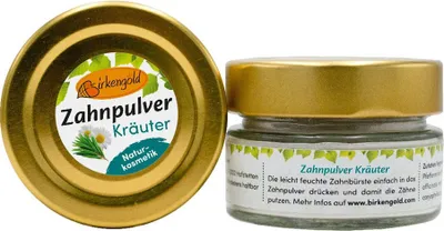 Produktbild von Zahnpulver - Kräuter Glas 30g