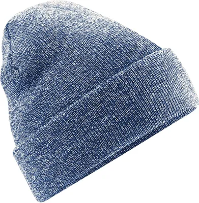 Produktbild von Beechfield B45 | Original Cuffed Beanie Wintermütze - Farbe: Heather Navy - Größe: One Size