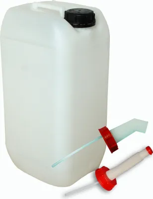 Produktbild von Wilai 15 Liter Kanister Natur mit Schnellausgießer und flexiblen Ausgießer (DIN 61)