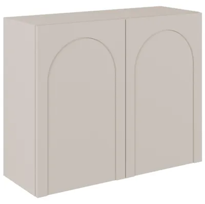 Produktbild von Selsey Arkadia – Sideboard mit 2 Türen und Bogenausschnitt, Kaschmirgrau, 100 cm