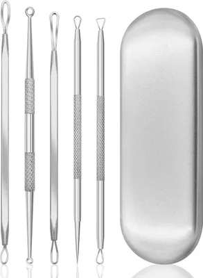 Zdjęcie produktu dla Tg60159 Łyżeczki Do Usuwania Wągrów Zestaw W Etui 5Szt