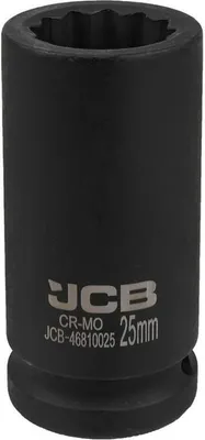 Zdjęcie produktu dla JCB NASADKA udarowa GŁĘBOKA 3/4" Cr-Mo 12-kątna 25mm KLUCZ NASADOWY