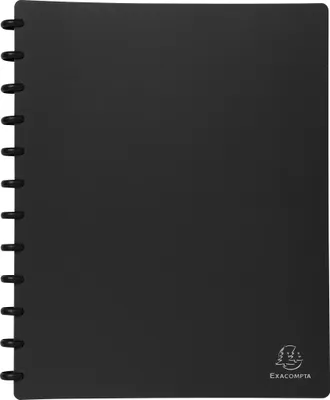 Image de Exacompta 4x Protège-documents à anneaux et pochettes 60 vues A4 Noir 86351E