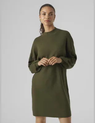 Produktbild von Vero Moda Nancy Langärmliges Kurzes Kleid Grün L Damen Grün L