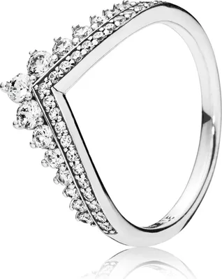 Zdjęcie produktu dla Pandora Princess Wishbone Ring 197736CZ Pierścionek damski, Rozmiar pierścionka:52