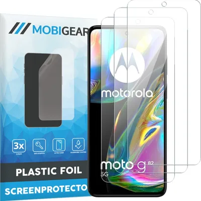 Produktbild von Mobigear  Motorola Moto G82 Displayschutz Schutzfolie - Hüllenfreundlich (3er Pack)