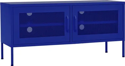 Obrázek produktu pro vidaXL TV skříňka námořnická modř 105x35x50 cm ocel