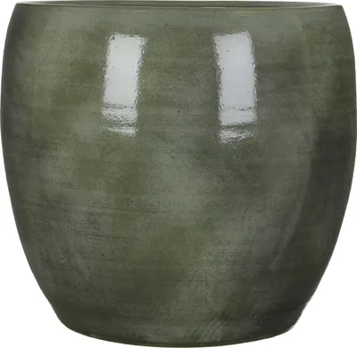 Produktbild von Mica Decorations Lester Blumentopf - H35 x Ø38 cm - Terrakotta - Grün