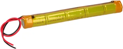 Produktbild von Notleuchtenakku 6V 3000mAh NiMH Sub-C L1x5 | 30cm Kabel