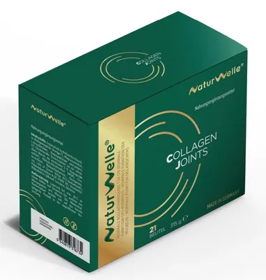 Produktbild von NaturWelle Kollagen Gelenke Fortigel® 10.000mg – Hydrolysiertes Kollagen Drink 10.000mg – Premium 7in1 Gelenk-Formel- MSM + Magnesium +MSM +D3...Halal