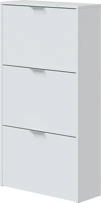 Image de Schuhkipper >Shoe cabinet< weiß glänzend - 60x113x22 (BxHxT)