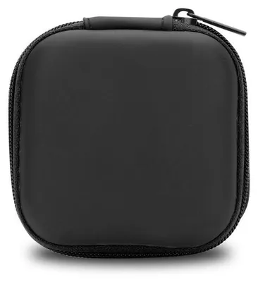 Produktbild von Cadorabo Kopfhörer Aufbewahrungsbox in Schwarz Eckige Robuste Tasche Stoff Netzfach Reißverschluss