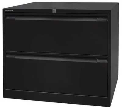 Produktbild von BISLEY Hängeregistraturschrank Maße: 80 x 71,1 x 62,2 cm (B x H x T) Werkstoff: Stahl Farbe: schwarz
