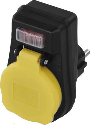 Produktbild von EMOS Outdoor Steckdose mit Schalter, IP44 wasserdichter Steckdosenadapter Schuko mit Schutzkappe für Außenbereich , P00292