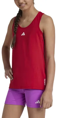 Produktbild von adidas Mädchen Techfit Tank Shirt, Team Power red 2/White, 9-10 Years