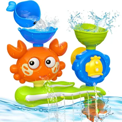 Produktbild von Badspielzeug Krabbe Wasserspielzeug Badewannenspielzeug - Saugnapf - ABS - Ab 1 Jahr