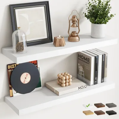 Produktbild von Schweberegale Wandregale Weiß 80 cm 2er Set
